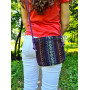 Маленька етносумка з синіми смужками (31003)