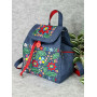 Наплічник з вишивкою "Нескорені" синього кольру (40008)