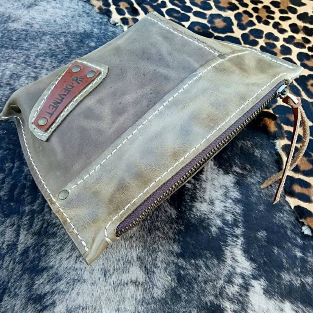 Шкіряна косметичка «Olive»