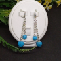  Сережки "Бірюзові"