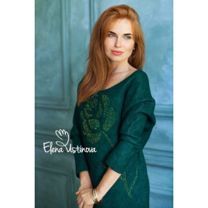 Green. Валяне плаття