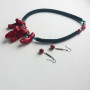 Асиметричне кольє і сережки "В Горах"