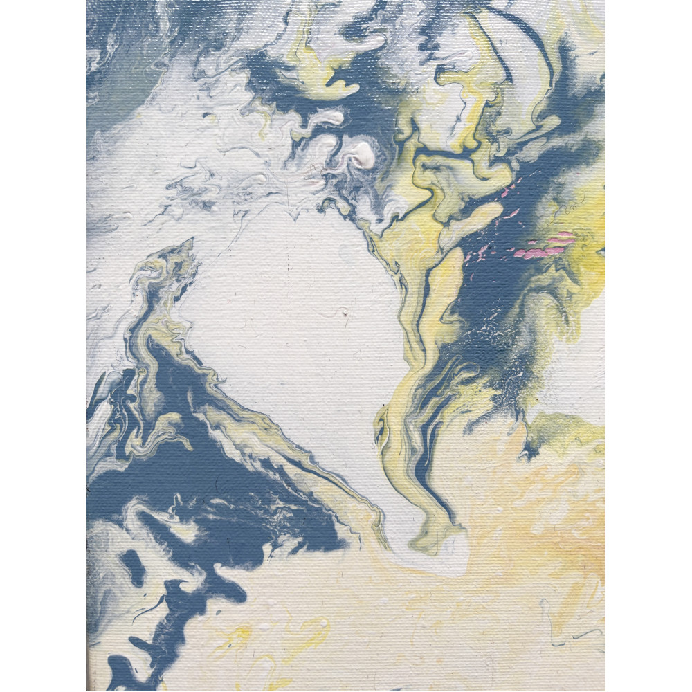 Ніжна картина в техніці Fluidart