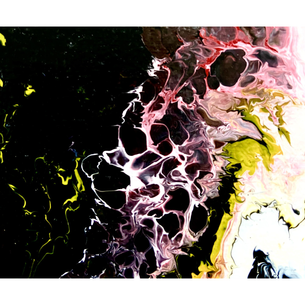 Особлива абстракція в техніці Fluidart art «Зародження»