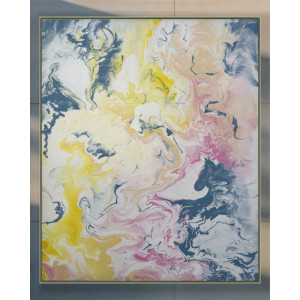 Ніжна картина в техніці Fluidart