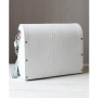 Каркасна біла сумка з натуральної шкіри WHITE ELEGANCE Voronetskyi Family Atelier