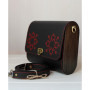 Чорно-червона сумка RED&BLACK — шкіряний клатч ручної роботи Voronetskyi Family Atelier