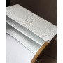 Біла шкіряна сумка з дерев’яними боковинами WHITE ELEGANCE WOOD Voronetskyi Family Atelier