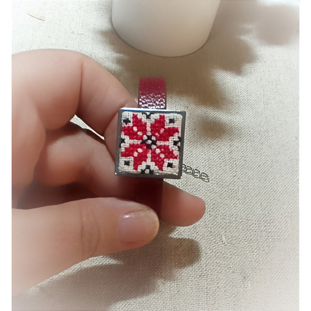 Набір з Оберегом Алатир. Мікровишивка. Микровышивка. micro embroidery. 