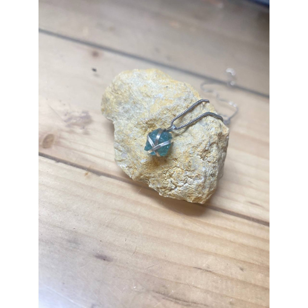 Кулон з Аквамарином у сріблі