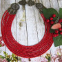 Намисто з коралу              " Ажурні коралики"