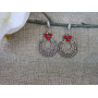 Сережки з коралу " Етно-1"