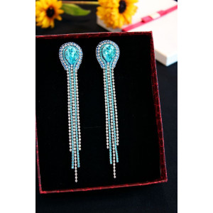 Сріблясті сережки "Turquoise"