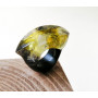 Дерев`яне кільце з епоксидною смолою ручної роботи (р. 16 -16,5) в подарунок дівчині