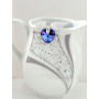 Підвіска серце 14мм Swarovski Heliotrope