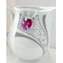 Підвіска серце 18мм Swarovski Fuchsia