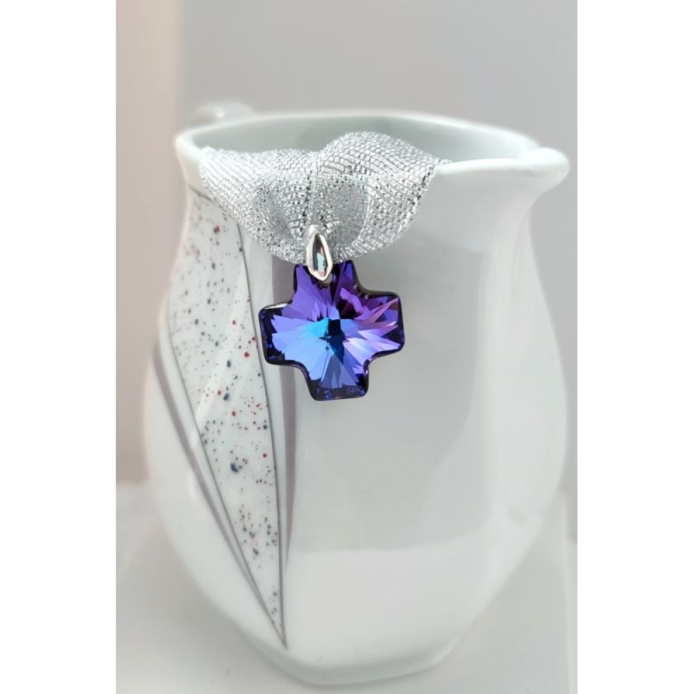 Підвіска хрестик Swarovski Heliotrope