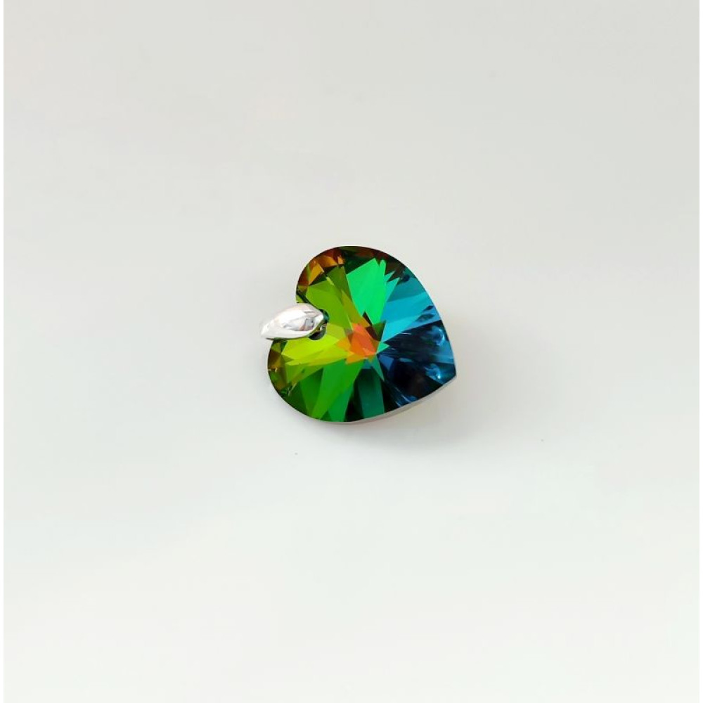 Підвіска серце 18мм Swarovski Vitrail Medium