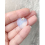 Підвіска серце 18мм Swarovski White Opal