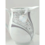 Підвіска серце 18мм Swarovski White Opal