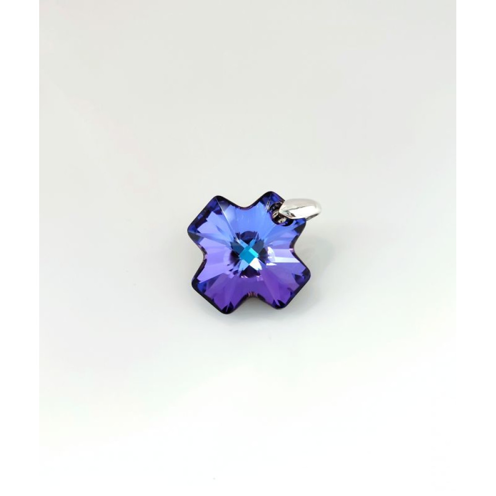 Підвіска хрестик Swarovski Heliotrope