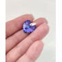 Підвіска серце 14мм Swarovski Heliotrope