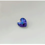 Підвіска серце 14мм Swarovski Heliotrope
