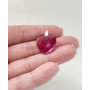 Підвіска серце 18мм Swarovski Fuchsia