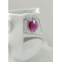 Підвіска серце 18мм Swarovski Fuchsia