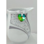 Підвіска серце 18мм Swarovski Vitrail Medium