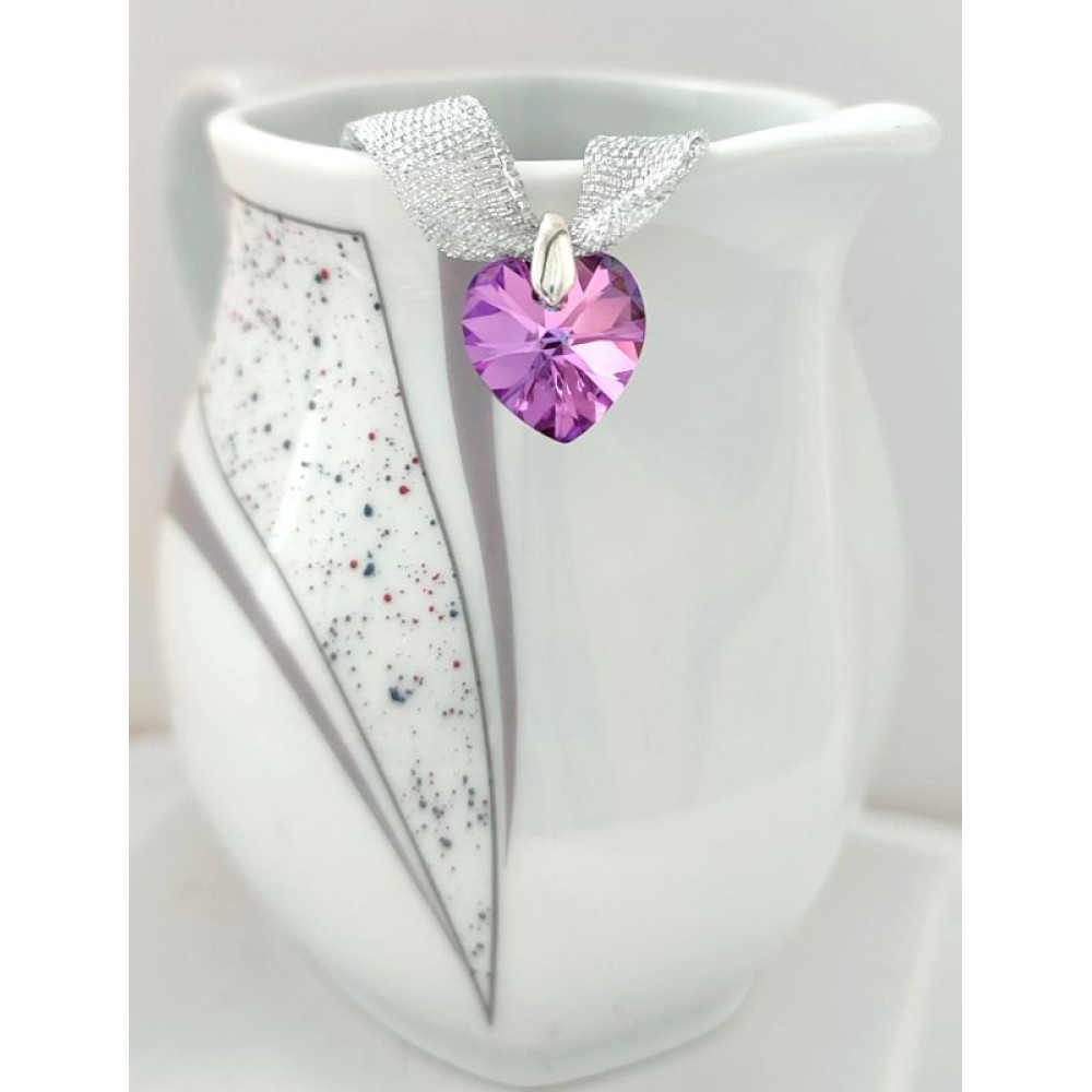 Підвіска серце 14мм Swarovski Vitrail Light
