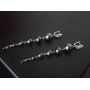 Сережки Purple с перлами Сваровськи