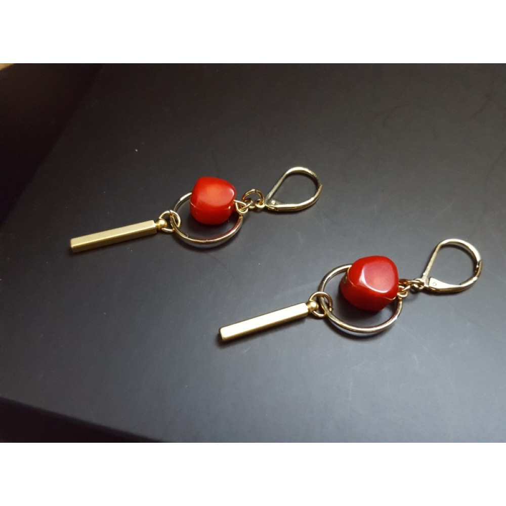 Сережки з коралами Пристрасть
