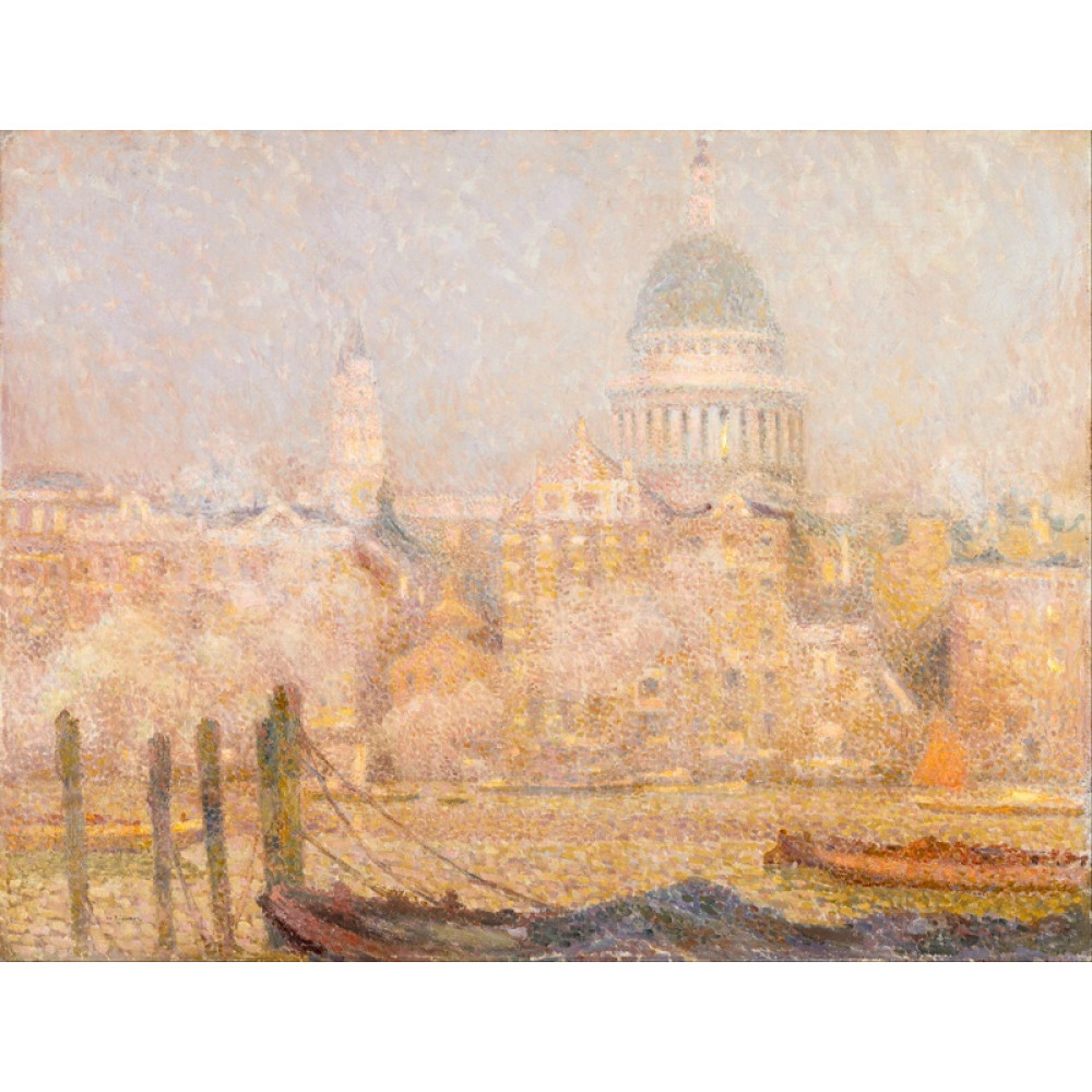 St Paul’s from the River-Morning Sun in Winter