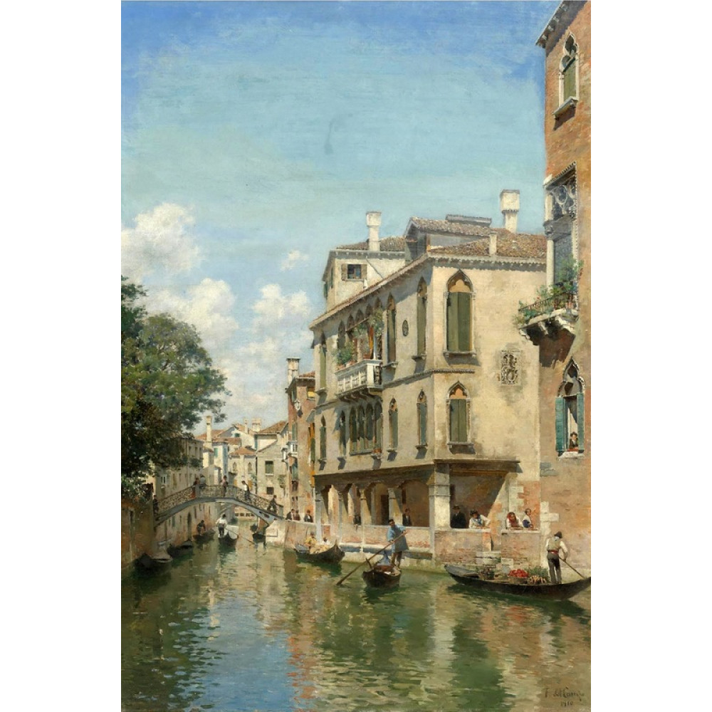 Um dia de comercio no Canal de Veneza