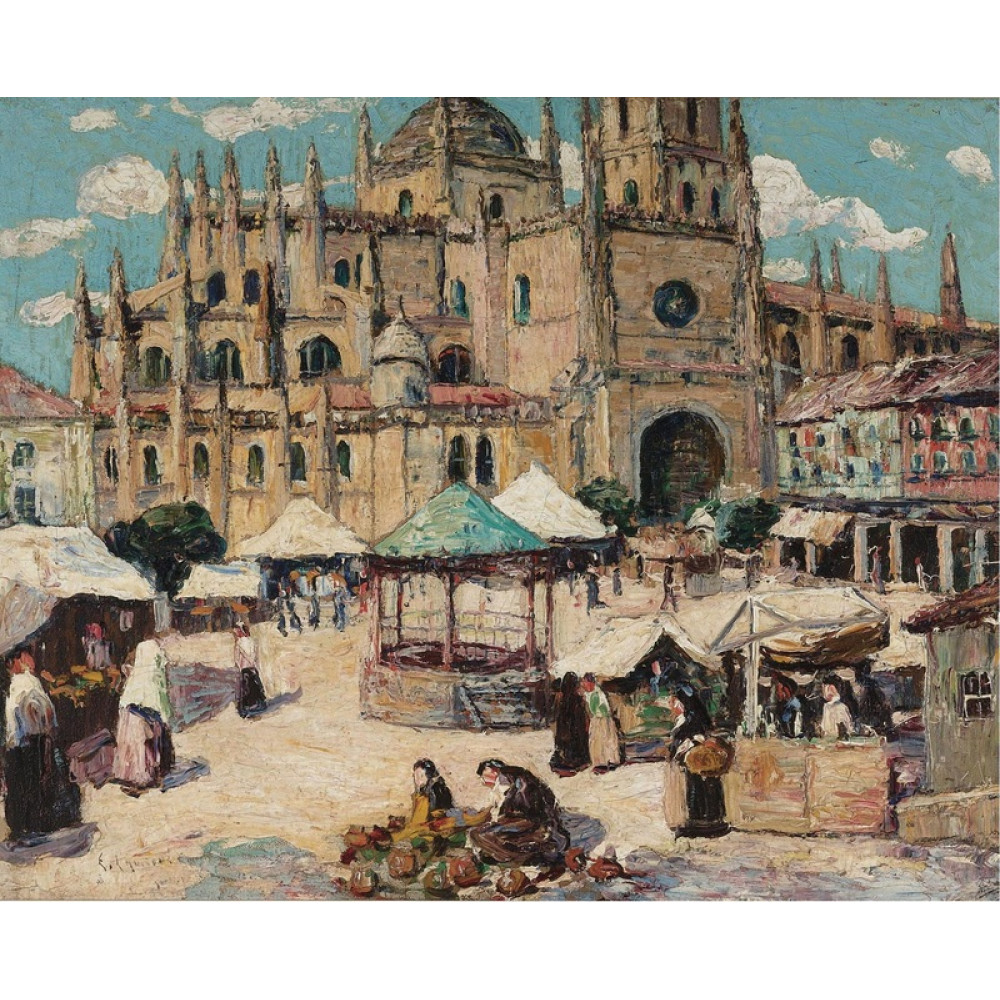 Market Square, Segovia, Spain