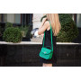 Шкіряна сумка "Розмай" М`ята з ручкою
