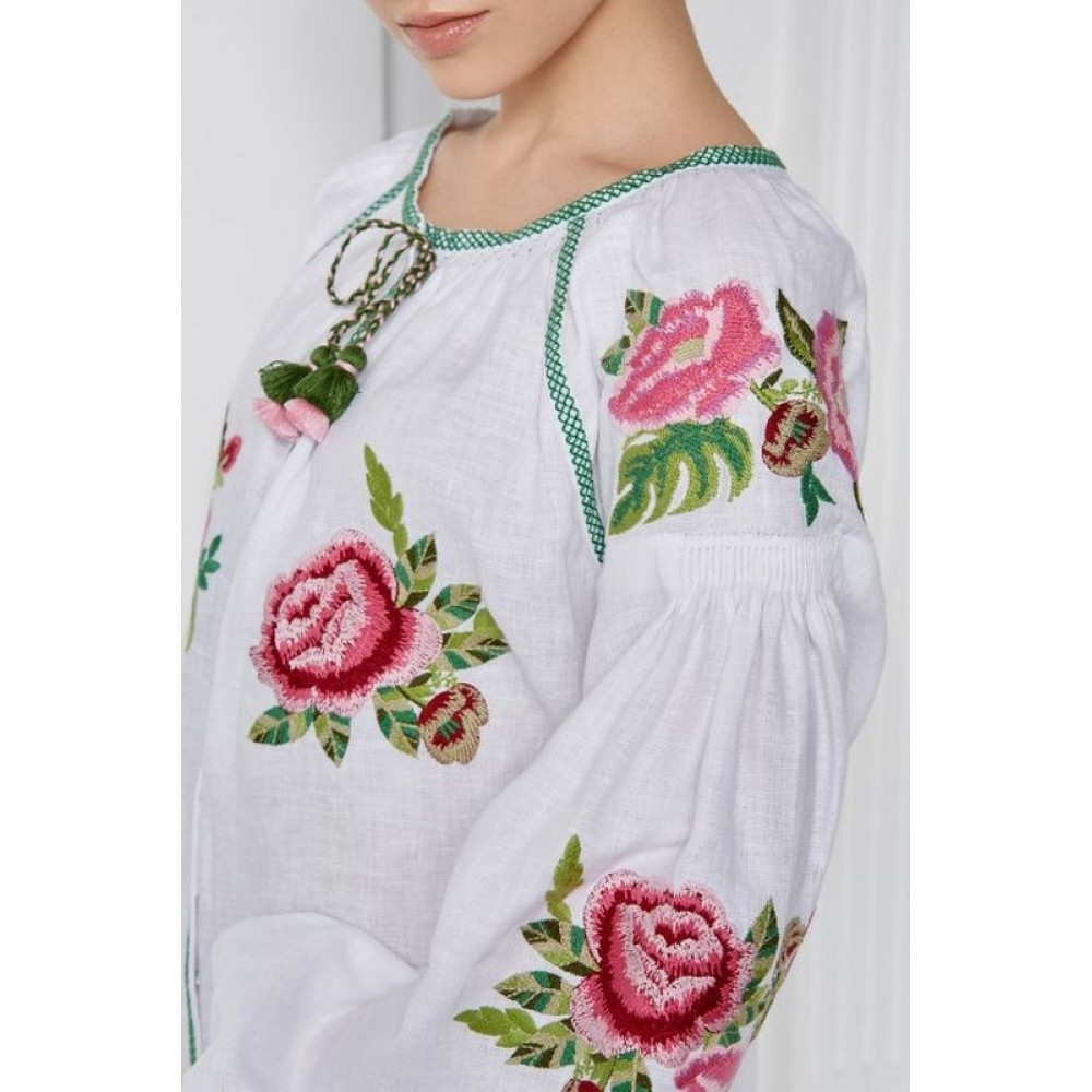 "Флора" біла блуза