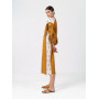 Лляна сукня з рослинним орнаментом April Yellow