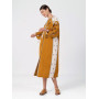 Лляна сукня з рослинним орнаментом April Yellow