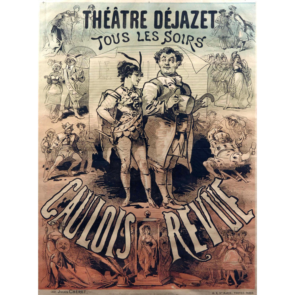 Theatre Dejazet. Tous les soirs Gaulois Revue