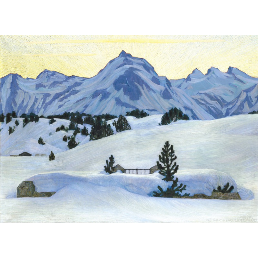 Winter Landscape Near Maloja