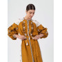 Лляна сукня з рослинним орнаментом April Yellow
